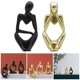 thumbnail image 1 of Estatuilla de Escultura BLESIY Figura pensador abstracto Decoración de Librería Moderna 2 Uds, 1 of 8