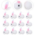 thumbnail image 6 of HOMOBABE Tiny Bunnies Plush Rabbit Doll White 12Pcs 2.2x2.2x1.2in, 6 of 6