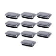 thumbnail image 1 of Set 10 Contenedores de Plástico Rectangular Styrka 20 Piezas con Tapa Negro, 1 of 7