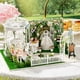 thumbnail image 1 of Wooden Doll House DIY Miniature Building Kits Wedding Day Dollhouse With Furniture Light Dolls Toys For Girls Birthday Gifts heqiyong LED, 1 of 2