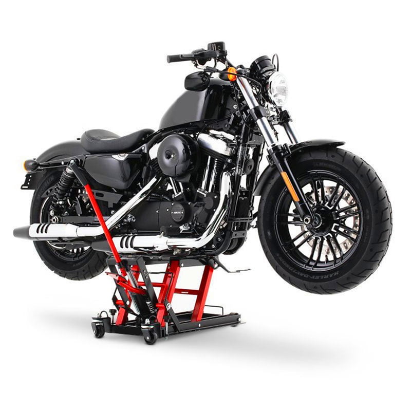 680 kg Red 790 x 370 x 330 mm Motorbike Lifter Hydraulic Motorcycle Workbench Bike ATV Jack Lift 
