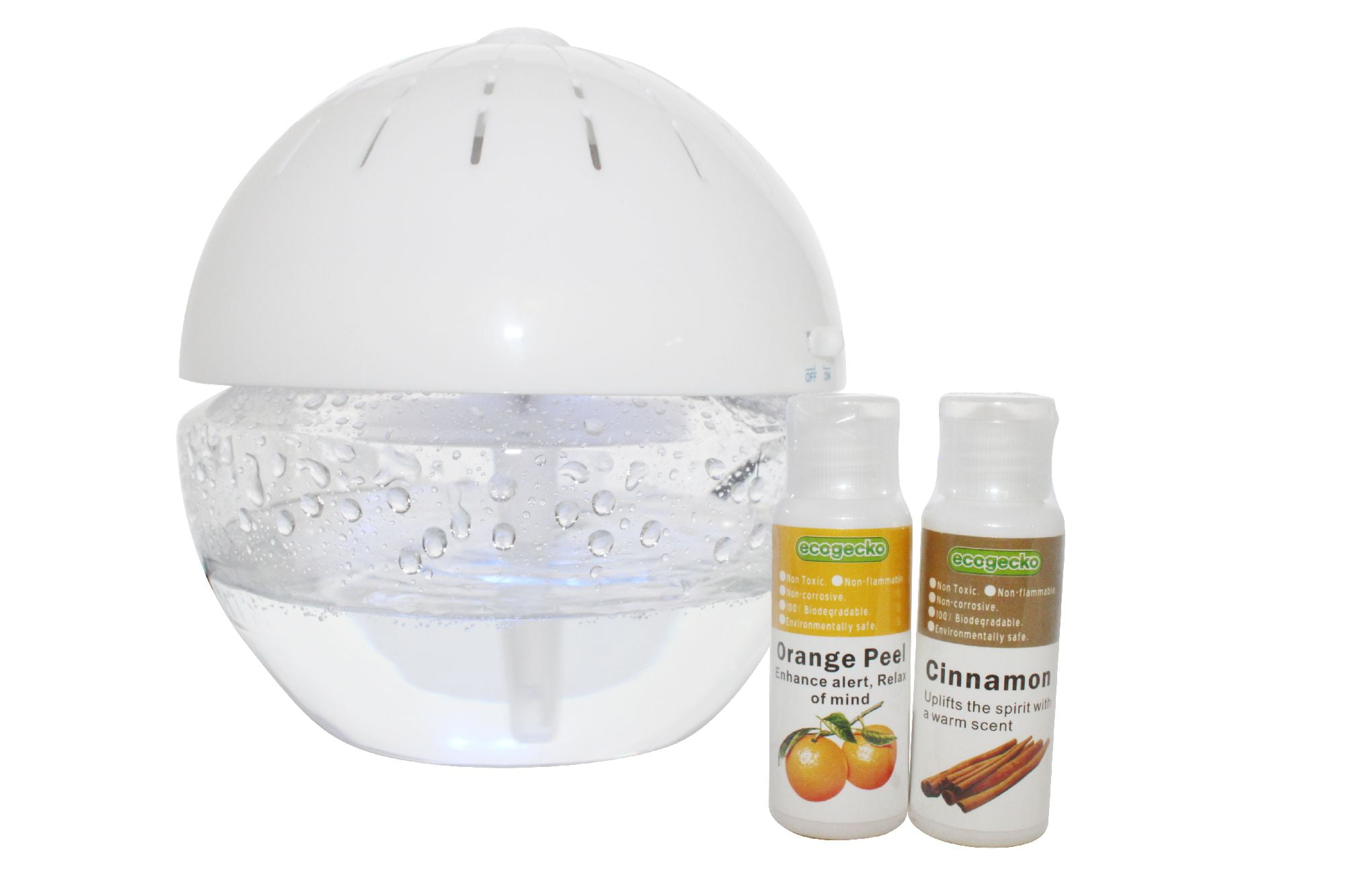 EcoGecko Earth Globe Glowing Water Air Washer and Revitalizer, Large