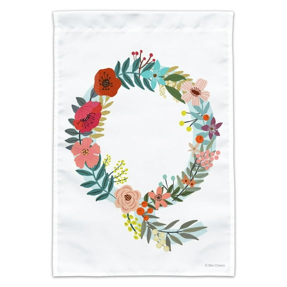 Letter Y Floral Monogram Initial Garden Yard Flag