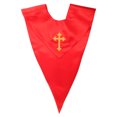 thumbnail image 1 of KALLORY Roja Reversible Con Bordado De Cruz Para Iglesia Y Ceremonias, 1 of 7