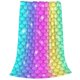 thumbnail image 2 of Fotbe Rainbow Scales2 Manta de Franela Acolchonada con Estampado, Súper Suave y Esponjosa, Extra Grande para Sofá, Cama, Uso Todo el Año-50"x40", 2 of 7