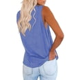 thumbnail image 2 of Dellytop Womens Summer Crew Neck Sleeveless Solid Color Tank Tops, 2 of 4
