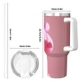 thumbnail image 4 of Cauagu Pink Balloon Puppy Art Print Stainless Steel Vacuum Insulated Tumbler,40oz Water Bottle with Handle & Flip Straw Reusable Travel Coffee Mug for Women & Men, 4 of 8