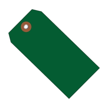 Box Partners Plastic Shipping Tags 6 1/4" x 3 1/8" Green 100/Case G26061
