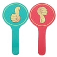thumbnail image 6 of GOOHOCHY 2pcs Thumbs Up/Thumbs Down  for Classroom Voting Teacher Event Supplies and Auction Signs True Handheld False Voting Paddles, 6 of 8