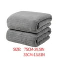 thumbnail image 6 of Yarino Bath Towels Hand Towels On Clearance 1PC 75x35CM Coral Velvet Towel For Adult Daily Use At Home Absorbent Dry Hair Towel That Does Not Hair Beach Towel Strip Patterned Bath Towel Gray, 6 of 6
