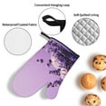 thumbnail image 3 of Sikiie Lavender Roses Arrangement Oven Mitts and Pot Holders, Silicone Oven Gloves, Heat Resistant Oven Mitts 4Pcs Set, 3 of 6