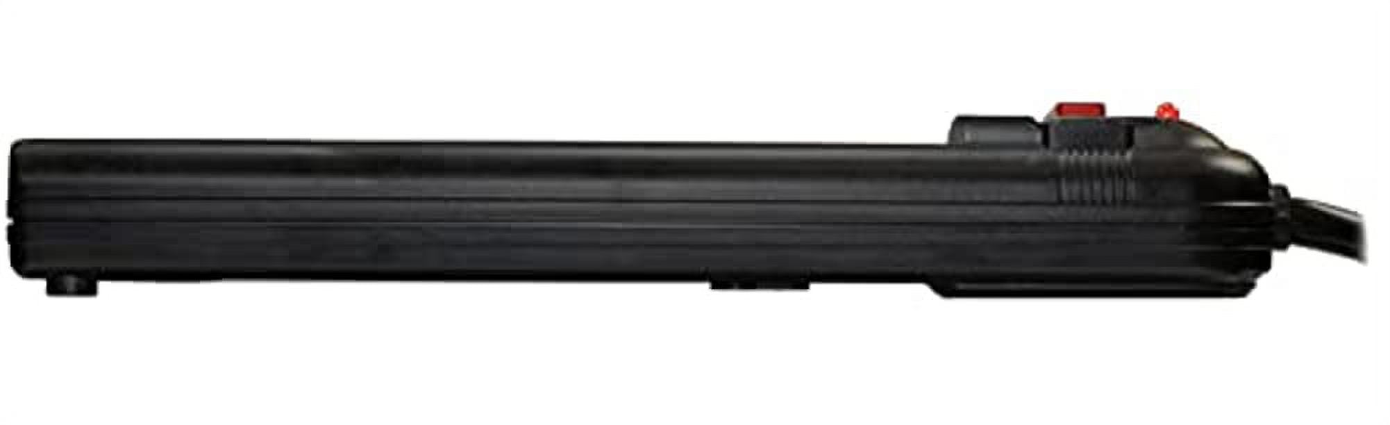Weltron 6 Outlet Black Plastic Surge Protector w/ 20ft Cord