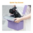 thumbnail image 6 of K&F Concept Camera Sling Bag Small Crossbody Camera Case DSLR/SLR/Cute Compact Shoulder Photography Bags for Photographers - 5L (Purple), 6 of 8