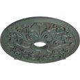 thumbnail image 3 of Ekena Millwork 23 5/8"OD x 3 7/8"ID x 2 1/8"P Jamie Ceiling Medallion (Fits Canopies up to 3 7/8"), Hand-Painted Cloud Burst Crackle, 3 of 6
