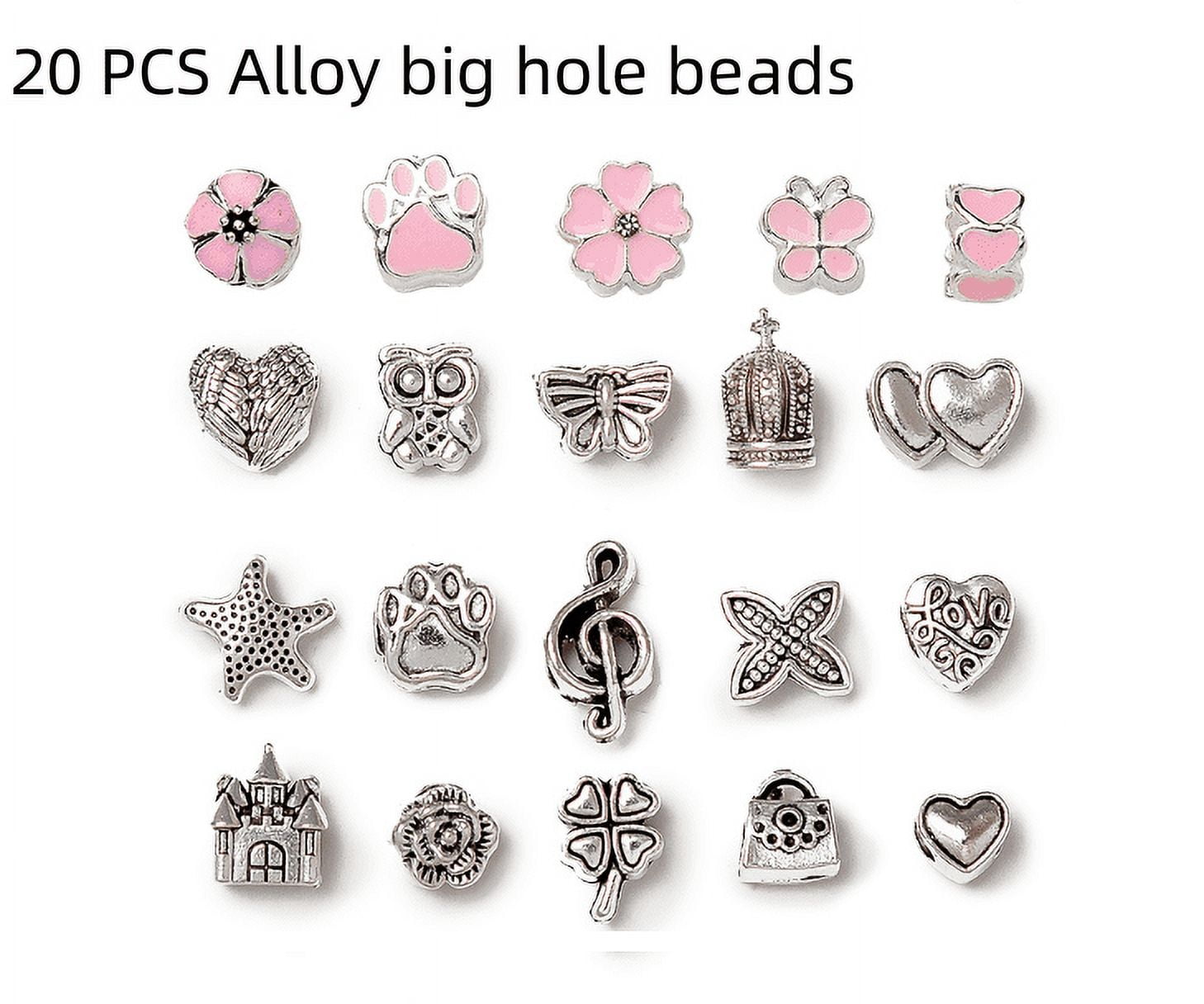 Charm Bracelet Making Kit, Girls Jewelry Making Kit Gifts for Ages 6 7 8 9 10 11 12 Crafts for Girls Perfect Girls Toy,Christmas Gifts for Gilrs (Pink)