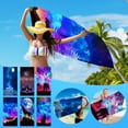 thumbnail image 5 of Fnochy Oversized Beach Towel Sandproof Lightweight Microfiber Quick-Dry Compact Travel Towel for Pool, Camping, Yoga, Gym & Outdoor Activities, 5 of 5