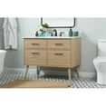 thumbnail image 2 of Elegant Decor Boise 42" MDF Single Bathroom Vanity with Backsplash in Mango Wood, 2 of 8