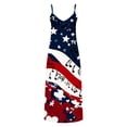 thumbnail image 4 of Erwazi Summer Dresses for Women 4th Of July Printed Crew Neck Sleeveless Ankle Length Dress Celebrations Outdoor Parties Activities Casual Dresses, 4 of 7