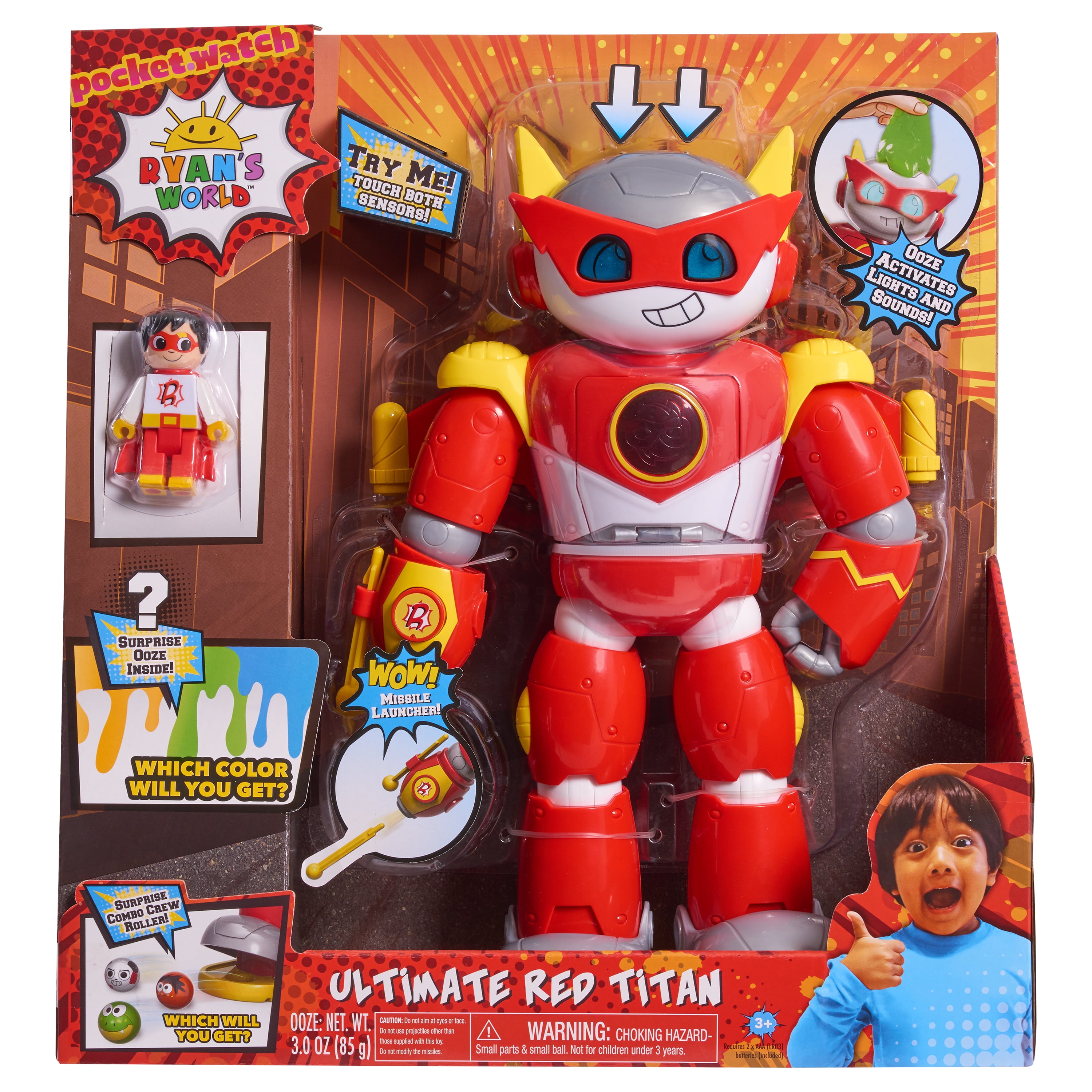 red titan robot ryan's world