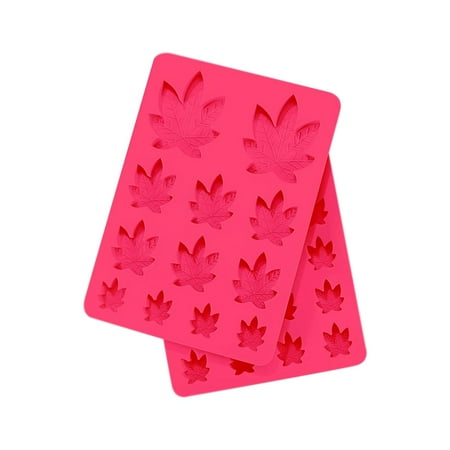 

Molds Leaf Silicone Candy Mold Chocolate Ice-Cube Molds -Red