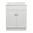 thumbnail image 6 of Design House 591164 Wyndham 2-Door Bathroom Vanity with Cultured Marble 4" Centerset White on White Vanity Top, Unassembled, 25x22, White, 6 of 18