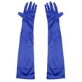 thumbnail image 2 of Guantes de Noche de Seda Sunnimix Largo 22 'Para Mujer Azul, 2 of 8