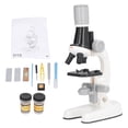 thumbnail image 2 of Kit de Microscopio para niones LED 1200X, Diapositivas de Muestras de Microscopio, Juguete Educate de Ciencia, Cumpados para Niños, 2 of 7