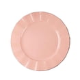 thumbnail image 3 of Balsa Circle 10 Dusty Rose 11" Round Disposable Salad Dinner Plastic Plates Gold Wavy Trim Wedding Party Tableware, 3 of 8