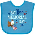 thumbnail image 3 of Inktastic My First Memorial Day Eagle Boys or Girls Baby Bib, 3 of 4