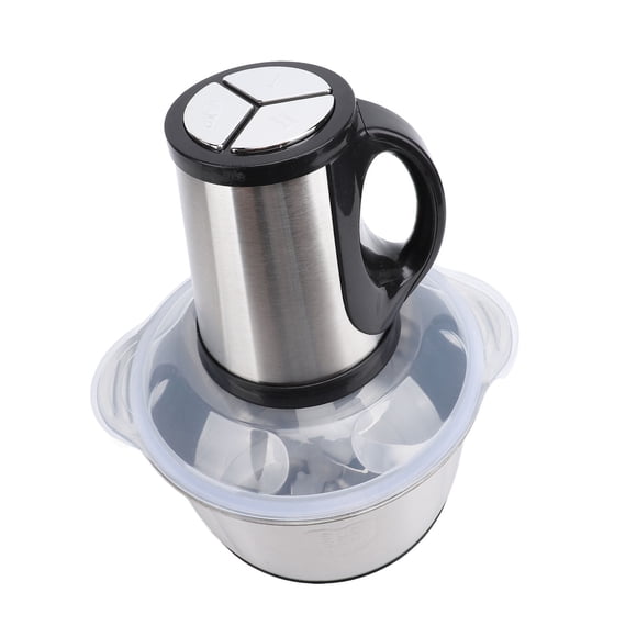 Chopper Eléctrico De Alimentos, Procesador De Alimentos De 500W Altamente Eficiente Asistente Multifuncional De Acero Inoxidable 5L SUS Para Molienda De Carne, Frutas, Nueces Y
