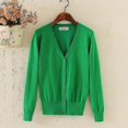 thumbnail image 1 of Cardigan Tricoté pour Femmes Manches Longues Crochet Boutons Courts A, 1 of 4