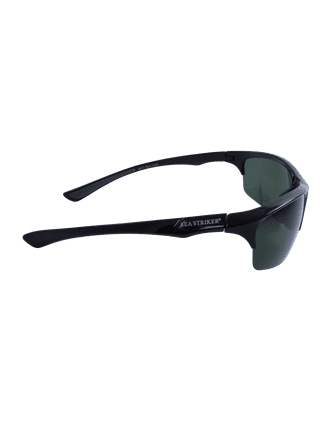 Sea Striker Bridgetender Polarized Sunglasses, Black Frame, Blue