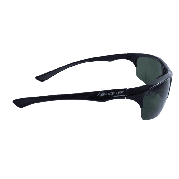 Sea Striker Reel Deal Beach Boating Fishing Polarized Sunglasses Men Women Black Frame w/Smoke Lens