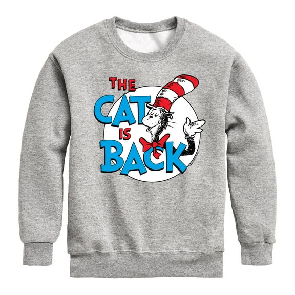 The Cat in the Hat - The Cat Is Back - Toddler & Youth Crewneck Fleece Sweatshirt
