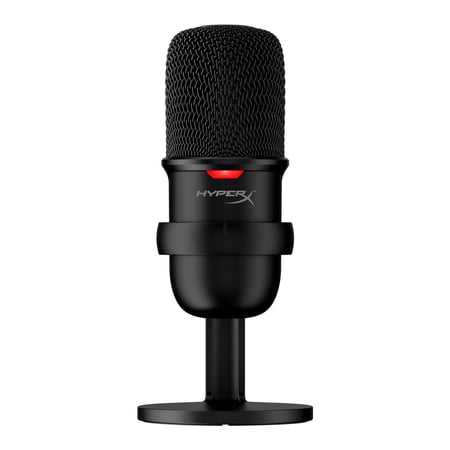 Restored HyperX SoloCast Wired Cardioid USB Condenser Gaming Microphone - Black (Refurbished)