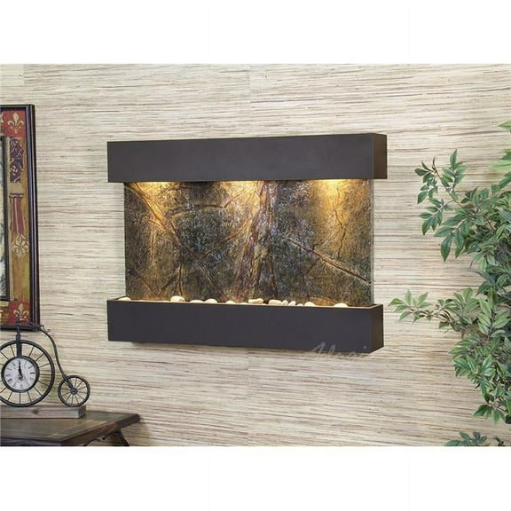Adagio RCS3505 Reflection Creek Antique Bronze Green-Marble Wall Fountain
