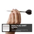 thumbnail image 3 of icolorfuled Portable and Practical Iron Dart Heads with Smooth Surface Silver Color for Playing Use 6 Pieces, 3 of 7