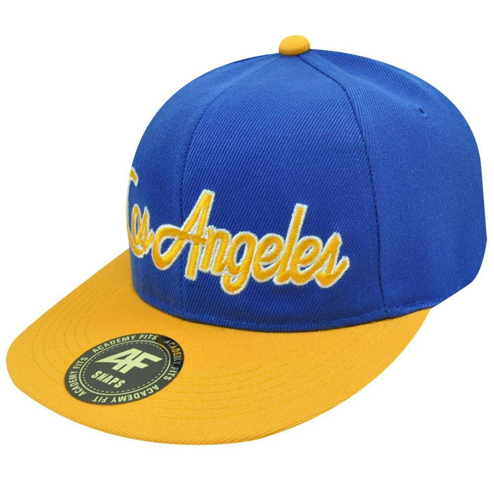 HAT CAP GORRA CHAPEU LOS ANGELES SNAPBACK ACADEMY FITS FLAT BILL BLUE