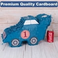 thumbnail image 2 of Active Mind Ltd Blue Race Car Piñata for Kids Birthday - 17x9x6 Inch Carnival Game, Cinco de Mayo Party Decor & Mexican Fiesta Candy Container, 2 of 9