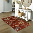thumbnail image 2 of Maples Rugs Reggie Bohemian Floral Merlot Washable Hallway Runner Rug, 2'6 x 5', 2 of 6