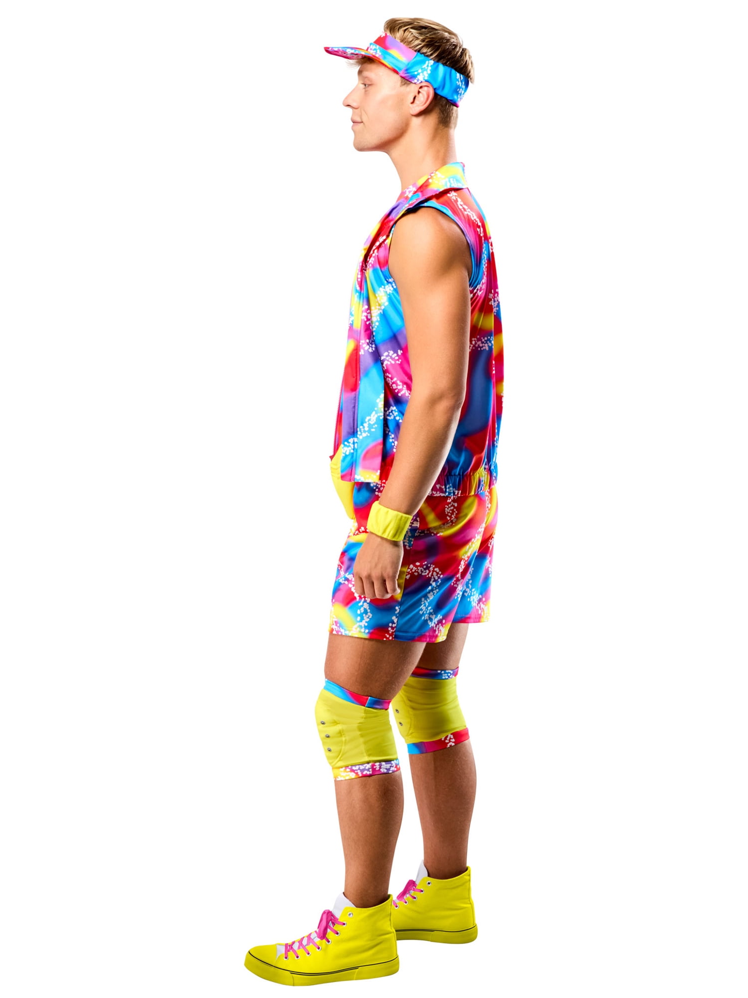 Barbie Movie Neon Rollerblading Ken Costume for Adults by Rubies, Men's