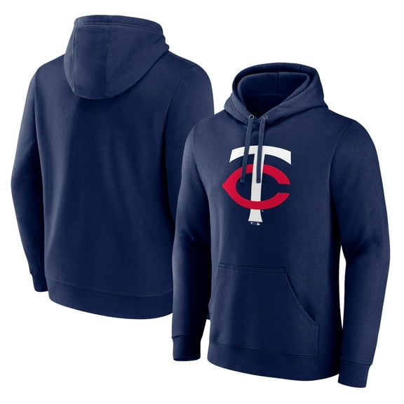 Men's Navy Minnesota Twins Official Team Logo Pullover Hoodie