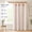 Candy on Flax, variant on Linen Curtains 63" Charcoal Grey Stripe on Beige 2 Panels Back Tab Window Treatment