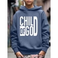 thumbnail image 3 of CHILD OF GOD Print Long Sleeve Casual Hoodie For 5-14T Big Boy's Comfy Loose Pullover Sweatshirt For Spring Fall Outdoor, 3 of 8