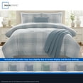 thumbnail image 5 of Mainstays Plaid 4-Piece Blue Comforter Set, Twin/Twin XL, 5 of 14