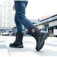 thumbnail image 3 of Winter Steel Toe Boots for Men Comfortable Insulated Warm Slip on Snow Boots anti slip Puncture Proof Men's Safety Toe Work Shoes for Industry Construction Outdoor, 3 of 13