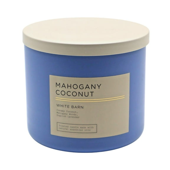 Bath & Body Works Mahogany Coconut Scented 3-Wick Candle (14.5 OZ / 411 G)