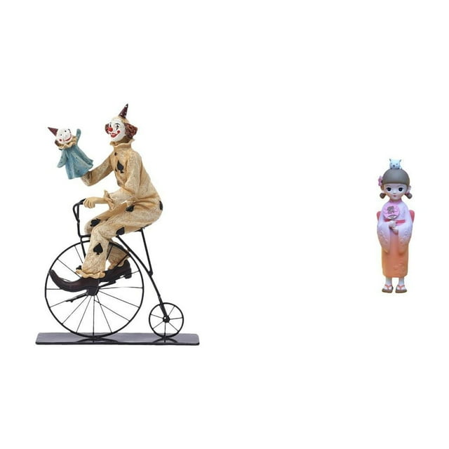 Figuras de payasos,Estatua de payaso,escultura,adorno de mesa,Colección de estatuillas de payasos adorables,Muñeca Geisha Japonesa,Muñeca geisha con kimono japonés,adorno tradicional