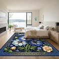 thumbnail image 3 of ODIKA 4'x6' Machine Washable Non-Slip Area Rug, Traditional Blue High Traffic Rug, Blue, 1268834, 3 of 7