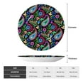 thumbnail image 2 of Bingfone Watercolor Floral Paisley Print Bone China Dinner Decorative Plates,Handmade Ceramic Dinner Plate with Stand for Home Club-7in, 2 of 6